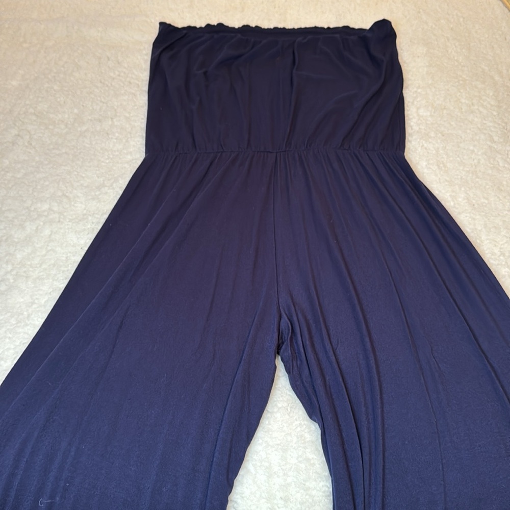 Tart navy strapless wide leg jumpsuit women’s size medium - Picture 15 of 15